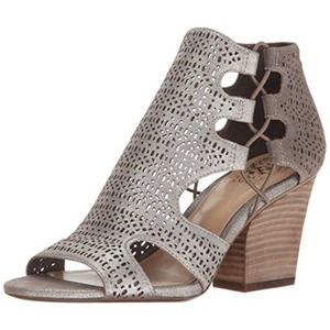 Vince Camuto Women's Corbina Heeled Sandal Silver Metallic Size 9